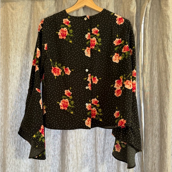 Catherine Malandrino Black Blouse, Button up Back, Size S - Picture 2 of 3